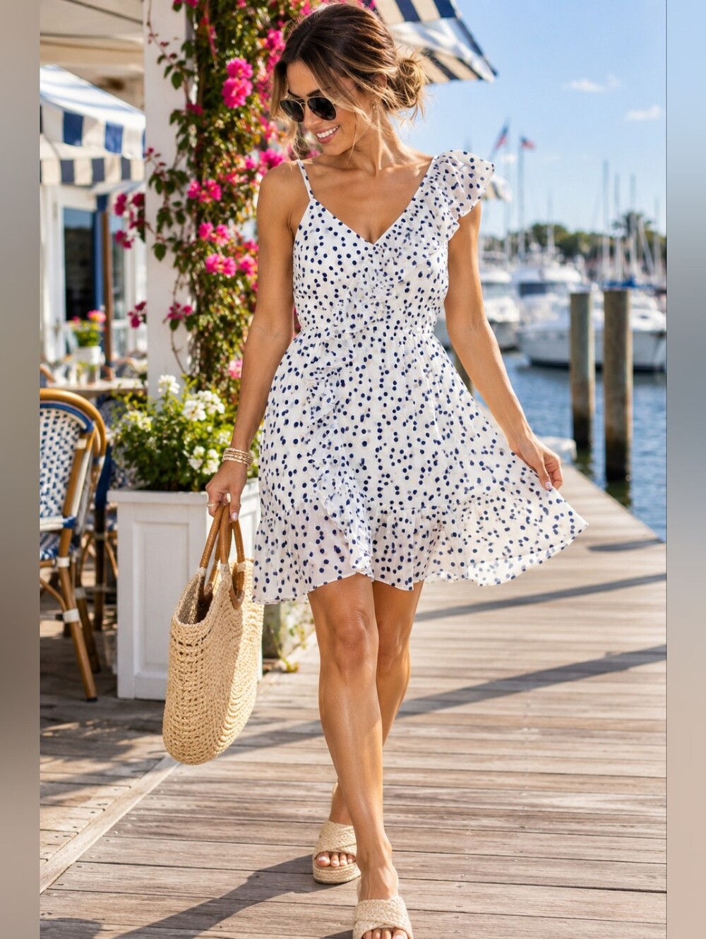 Lilly Pulitzer Madelina dress Bennet blue polkadot size small new with tags